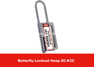 China Bigger Size 10 pcs Padlocks Available Butterfly Steel Lock Out Hasp supplier