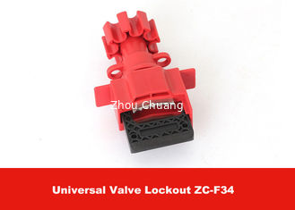 China F34 Multifunctional Red Industrial Lock Out Tag Out , Universal Valve Lock Out supplier