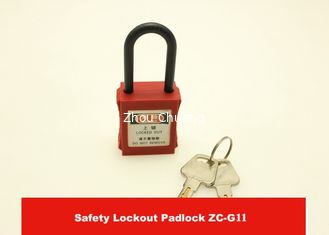 China Alike  Master Key system 38mm Nylon Shackle Padlock  with ABS Body brass cylinder supplier