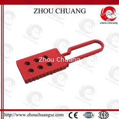 China Safety Non-Conductive Insulation Six Holes Nylon Plastic Electrical Lockout Hasp supplier