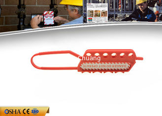 China PP 6pcs Padlock available Nylon Lockout HASP for explosion -proof environment supplier