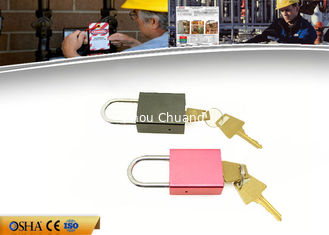 China Plastic Cover Aluminimum Alloy Colour Plated Padlock with stainless shackle supplier