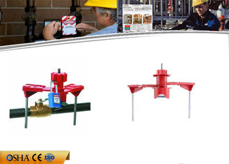 China PA body Red Security Remote Controal Universal Valve Lockout with Two Arm supplier
