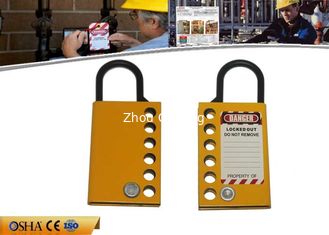 China 149mm Hasp length 47g Weight Aluminum Safety Lockout Padlocks With Six Holes supplier