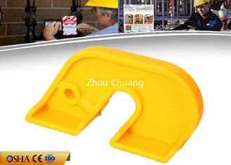 China Nylon Breaker Lock Out Tag Out , 60g Yellow Circuit Breaker Loto Devices supplier