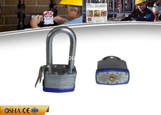 China Long shackle Safety Lockout Padlocks High Strength Steel Laminated supplier