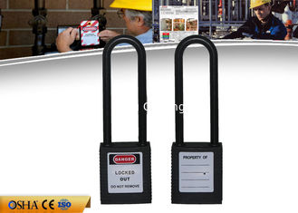 China ZC-G31L Safety Lockout Padlocks  Non-Conductive Nylon Long Shackle ABS Body supplier