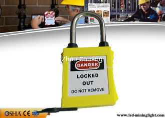 China OSHA Dust Proof Xenoy Padlock , Lightweight ABS Material Lockout Padlocks supplier