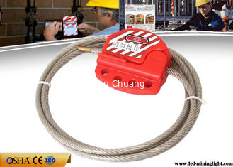 China Cable Safety Lock Out 1.8M Adjustable Length Stainless Steel Material supplier