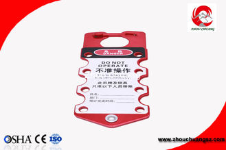 China ZC-K53 Colorful Eight Hole Aluminum Lockout Hasp with Pad Locks supplier