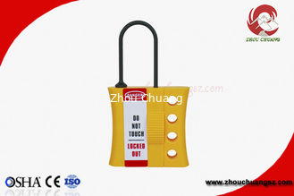 China Nylon lockout hasp campact design write on lable 3mm padlock shackle supplier