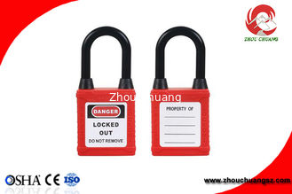 China Hight Quality Industrial 38mm Dustproof Nylon Shackle Safety Padlock supplier