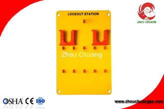 China Combination Lockout Tagout Station Center Lock Filling Cabinet of 10 Locks with HASP and Tagout supplier