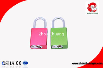 China Aluminimum Alloy Colour Plated Padlock with stainless shackle Plastic Cover supplier