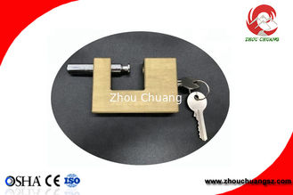 China Safety Brass Padlock In Strong Rectangular Lock Body Width 50mm supplier