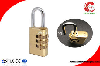 China High Quality Brass 3 Digital Number Wheel Combination Padlock supplier