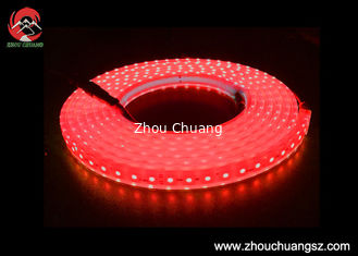 China DC36V low voltage led strip lights for mining tunneling SMD2835 72 LEDs / M red color industrial emergency lighting supplier