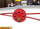 Cable Safety Lock Out With Padlocks ABS Red Wheel Type Cable Lockout 2 / 5 / 10M supplier