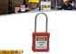 4mm Thin Stainless Steel Shackle Master Key Safety Lockout Padlocks supplier