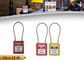 Safety Lockout Padlocks 2 Mm Stainless Steel Cable 38 Mm * 45 Mm * 20 Mm Size supplier