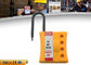ZC-K46 New Non-conductive Nylon Locknshackle 6mm lockout HASP, Yellow HASP supplier