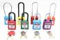 76 Mm Steel Safety Lockout Padlocks With Plastic Lock Body Corrosion Resistance supplier