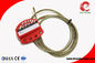 1.8m Adjustable Stainless Steel Cable  Lockout UV resistance pvc supplier
