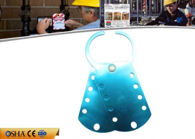Eight Holes Aluminum HASP Lockout , 180 Mm * 70 Mm 79g Safety Lockout Hasp