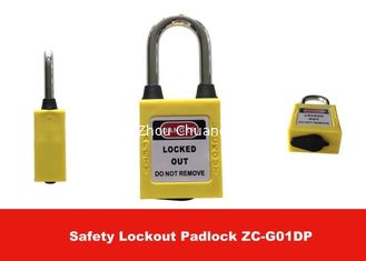 China 6mm Diameter 38mm Shackle Length Dustproof Plastic Safety Lockout Padlocks supplier