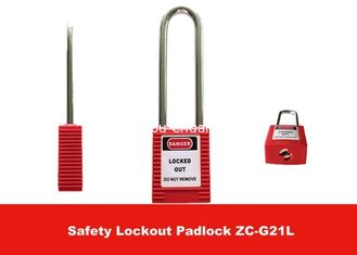 China Customzied 76mm Long Steel Shackle 126g  Safety Lockout Padlocks with 9 Colors supplier