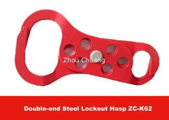 China Red Color 6pcs Padlocks Equipped  Double-end Aluminum Safety Lockout Hasp supplier