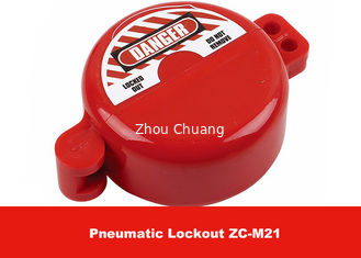 China 32MM Valve Stem Hole ABS Material Red Safety Cylinder Tank Pneumatic Lockout supplier