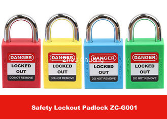 China 25mm Short Steel Master Key Safety Lockout Tagout with English PVC Luminous Tag supplier