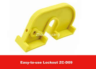 China ABS Yellow Big Large Circuit Breaker Lockout with Screw Driver supplier