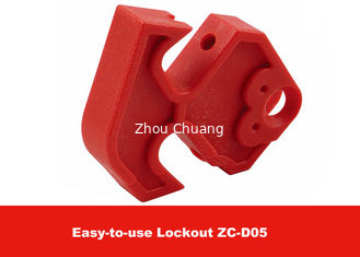 China MCCB Red Nylon Easy to Use Moulded Case Circuit Breaker Lockout supplier