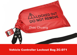 China Red Fabrics Vehicle Controller Lockout Bags for Controllers and Plugs in Industrial supplier