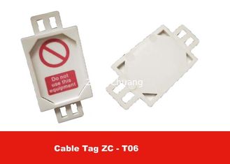 China 81.74MM Height Cable Tag Suitable For PAT Testing And Safety Belt Detecting supplier