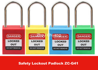 China 4mm Thin Stainless Steel Keyed Differ Safety Lockout Padlocks for Industrial supplier