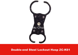 China 8pcs Padlocks Available Black Double-end Aluminum Safety Lockout Hasp supplier