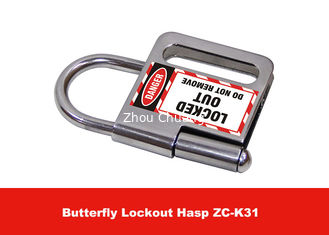 China Hardened Steel Rust Proof Coating Butterfly Safety Lockout Hasp supplier