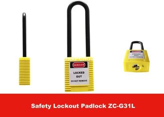 China 76mm Long Nylon Plastic Lock Body  Corrosion Resistance Safety Lockout Padlocks supplier