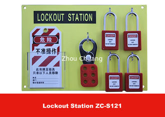 China 4 - Locks 554g  Acrylonitrile Lockout Center without Cover Yellow Lock Out Station supplier