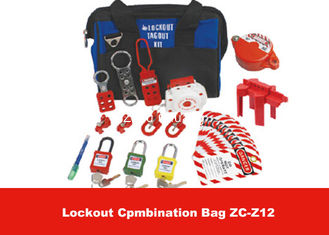 China Black Safety Lockout Combination Bag with ComponentsTagout Kit supplier