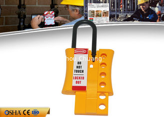 China ZC-K46 New Non-conductive Nylon Locknshackle 6mm lockout HASP, Yellow HASP supplier