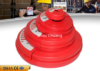 China ABS Gate Valve Locking Device , 470g Weight Custom Logo Valve Lockout supplier