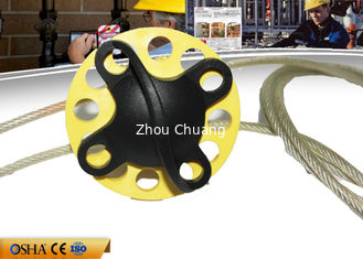 China Cable Safety Lock Out With 185g Weight ABS Material 2m Cable Steel Body supplier