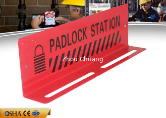 China Durable Red Color Steel Material 282g 10-Lock Lock Out Station supplier