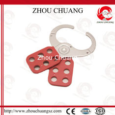 China ZC-K22 OEM PE Coated  Steel Lockout Hasp with 1.5&quot; Diameter Jaws supplier