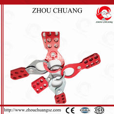 China Plastic body  Customized Logo Steel Safety Lockout Hasp with Hook Hasp supplier