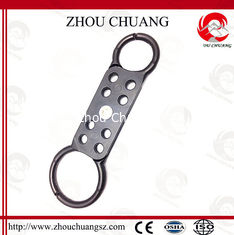 China OEM Double Scissor Action Double-End Aluminum safety Lockout Hasp supplier